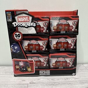 Marvel Doorables  Lot of 12 Doorables Series 1 With Store Display Case-New!